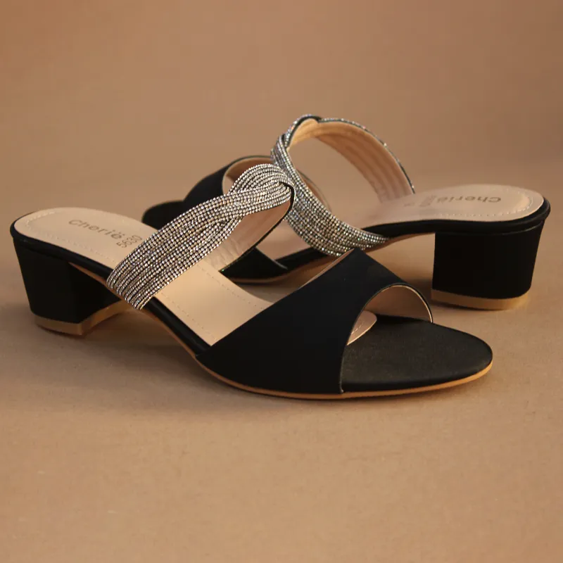 Black Fancy & Stylish Slippers for Women