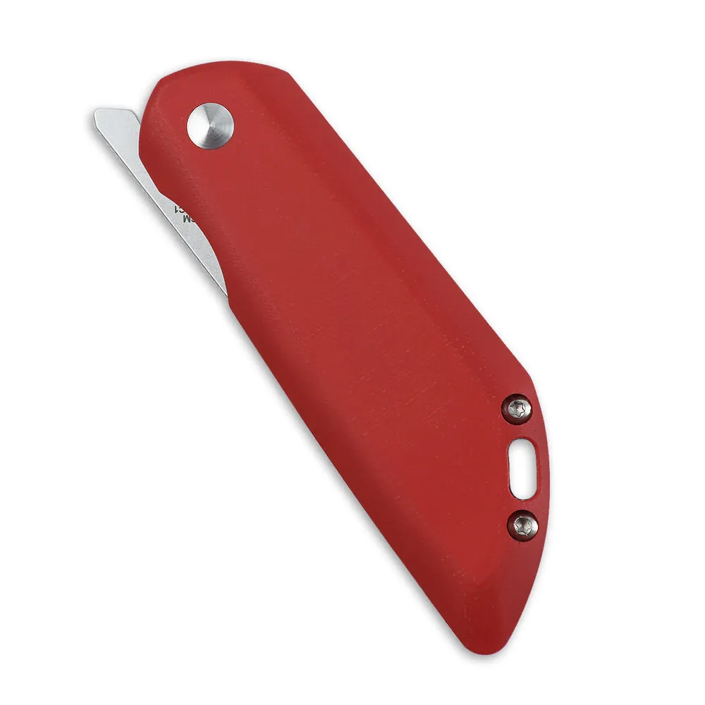 Kizer Michael Pretsch Comfort Liner Lock Knife Red G-10 V4559C1 (3.27 Stonewashed)