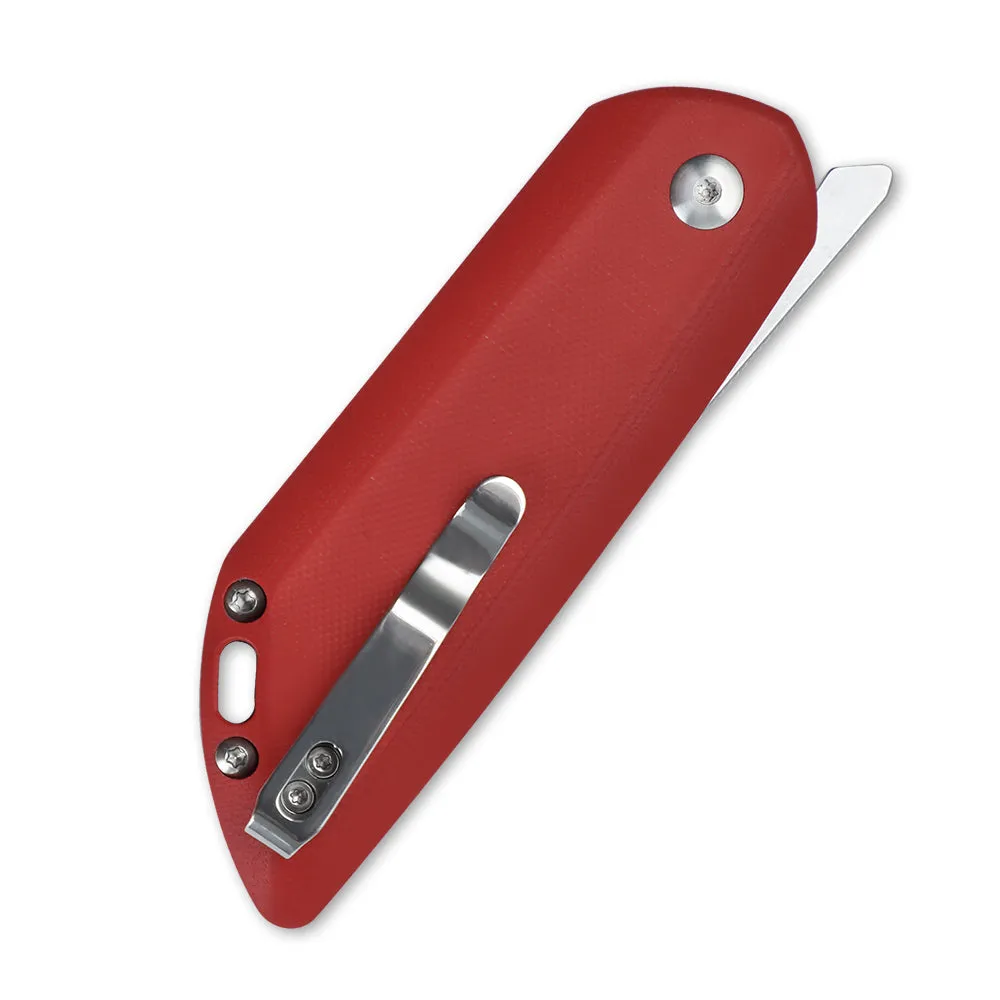 Kizer Michael Pretsch Comfort Liner Lock Knife Red G-10 V4559C1 (3.27 Stonewashed)