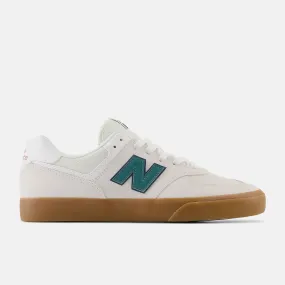 New Balance 574 Skate Shoes Vulc Sea Salt with Teal
