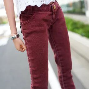 Weathered Wine Red Pants