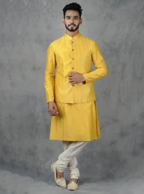 Yellow Bandhgala Jacket | TULA